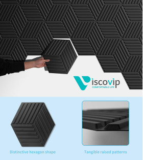 Hexagon 3D Duvar Paneli