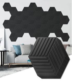 Hexagon 3D Duvar Paneli